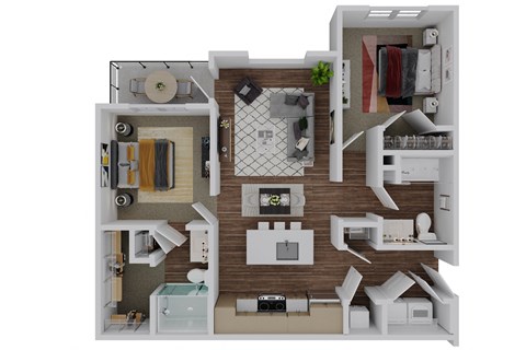 2 bed 2 bath C at The Quinn Luxury Apartments, Florida, 32526